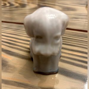 Degenhart Slag glass light purple dog marked D in the heart